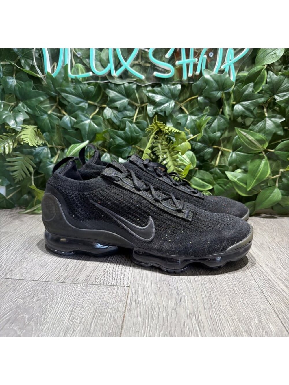 Nike Air Vapor Max 2021 Men's 11.5 Flyknit Shoes Sneakers Black DH4084-001